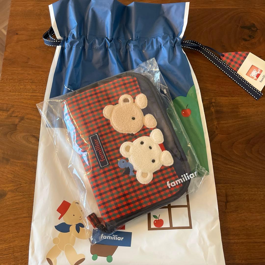 ファミリア 母子手帳ケース　赤