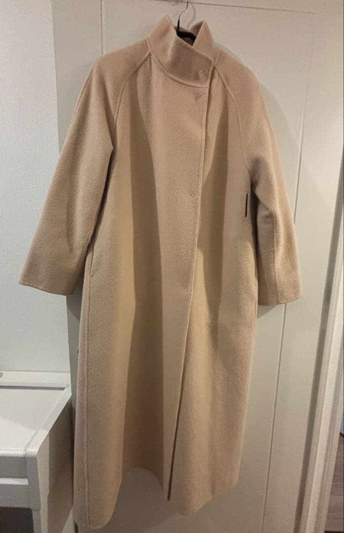 スーパーダブルフェイス ベルテッドコート TOMORROWLAND ベージュ