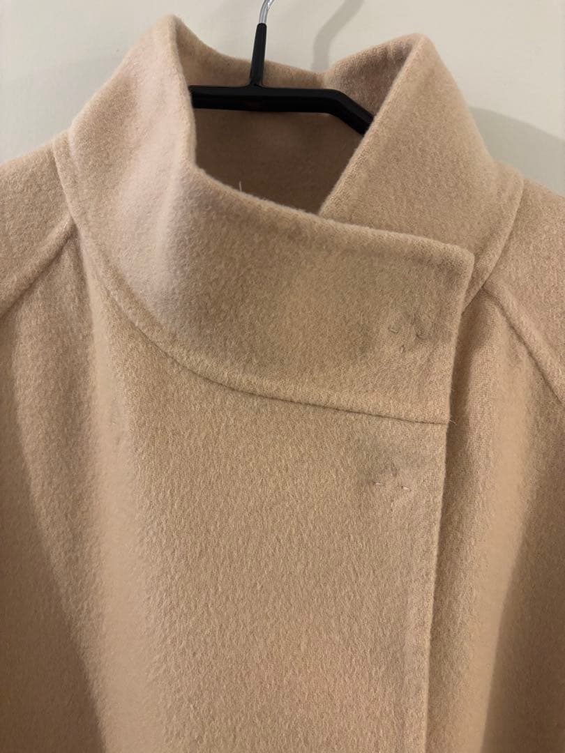 スーパーダブルフェイス ベルテッドコート TOMORROWLAND ベージュ