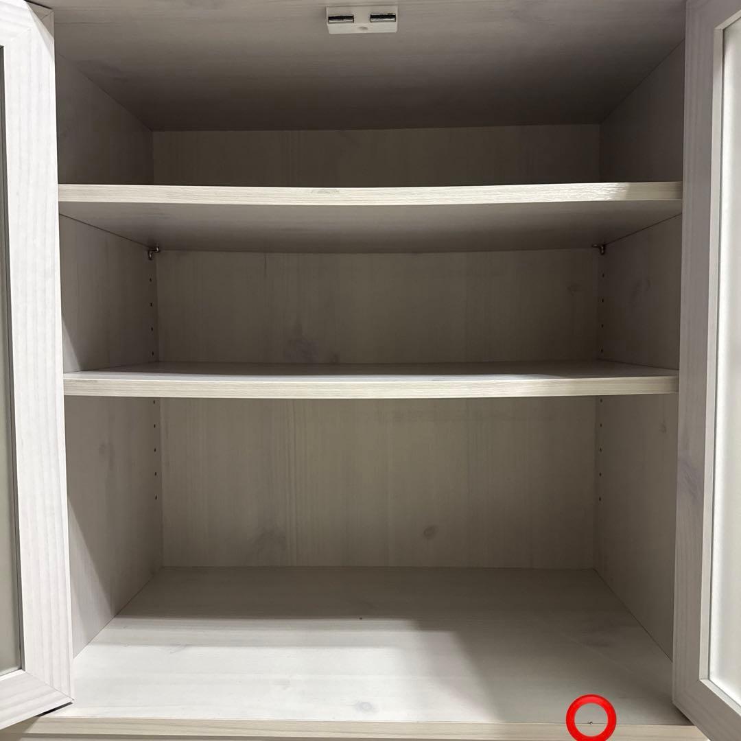 【SESAME】食器棚 レンジ台 キッチンカウンター LUK80-120L