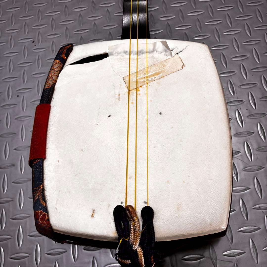 【本体美品】三味線 細棹？ 長唄？ ハードケース 木製バチ 付属品多数