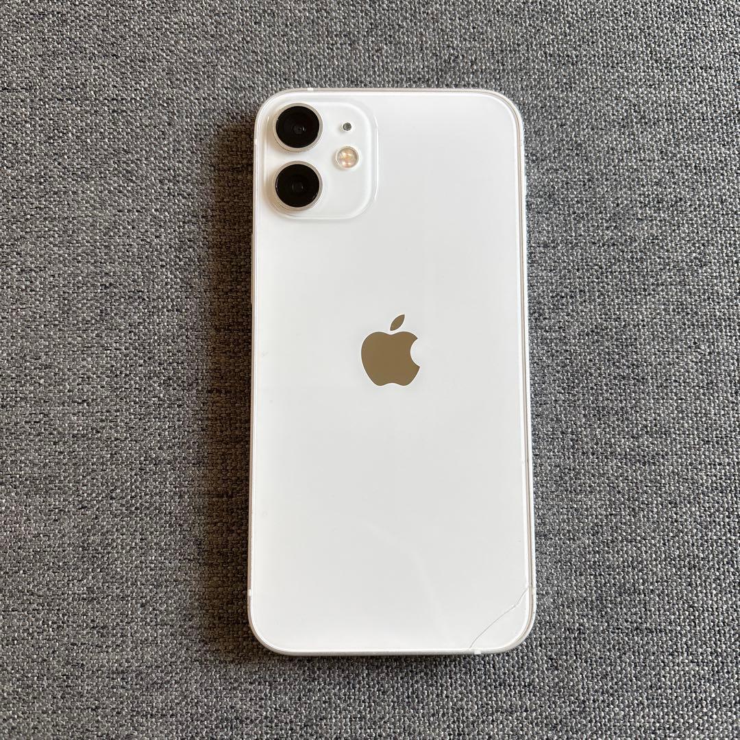 【背面右下目立つ傷あり】iPhone 12 mini 128gb ホワイト