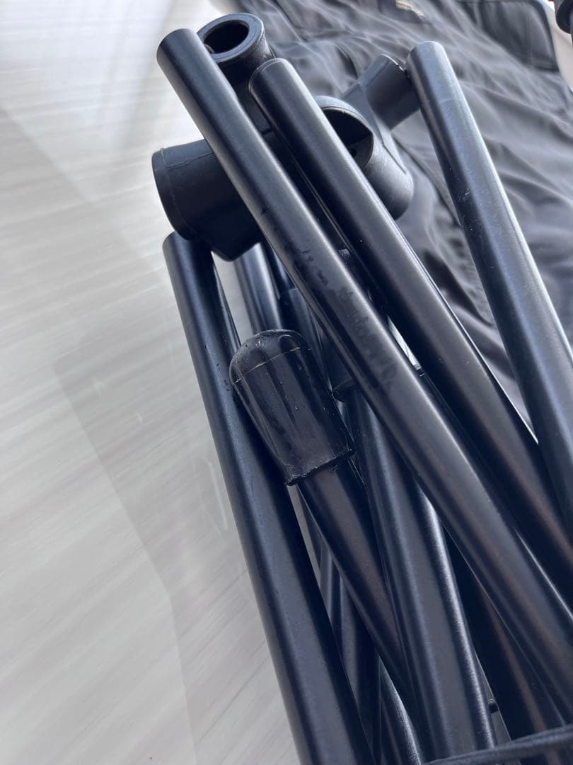 【美品】ogawa　アウトドアチェア ツーアングルチェアL／ブラック