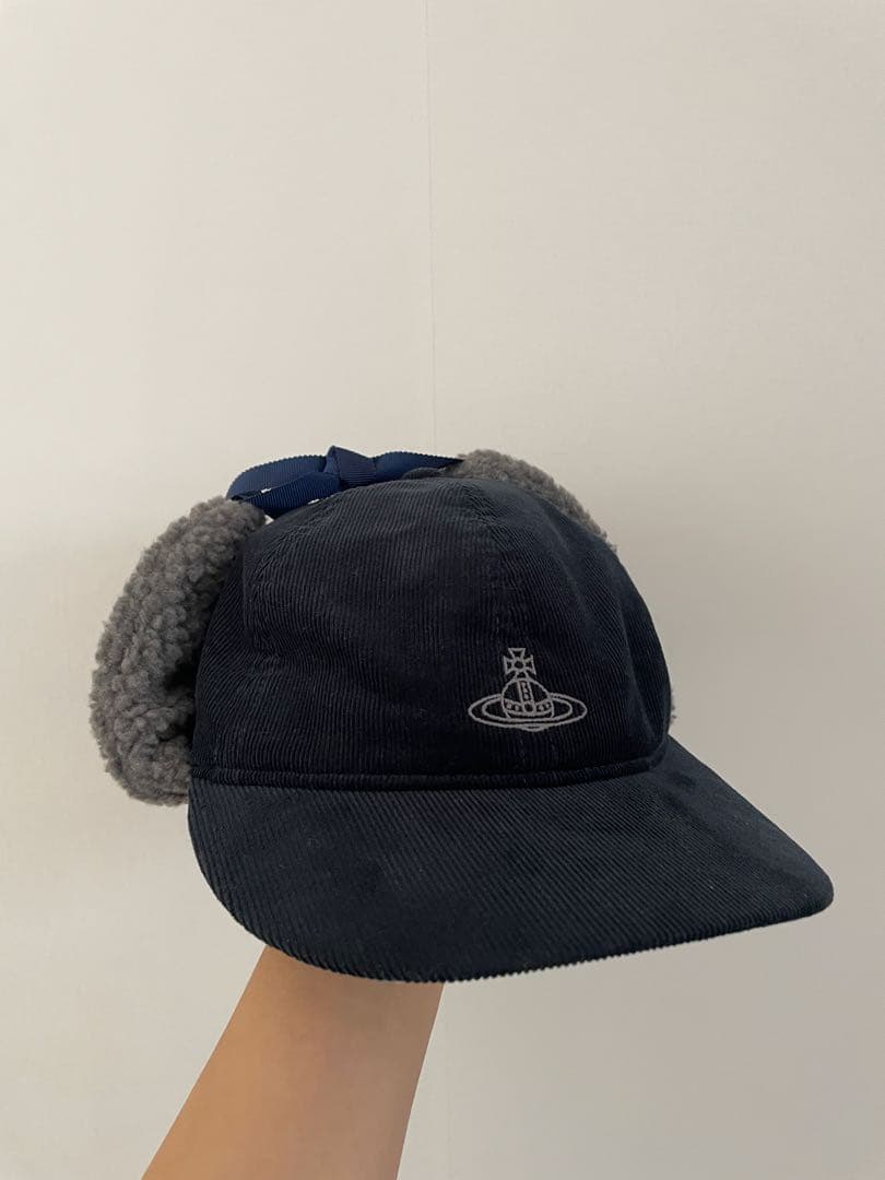 Vivienne Westwood コーデュロイボア フラップキャップ
