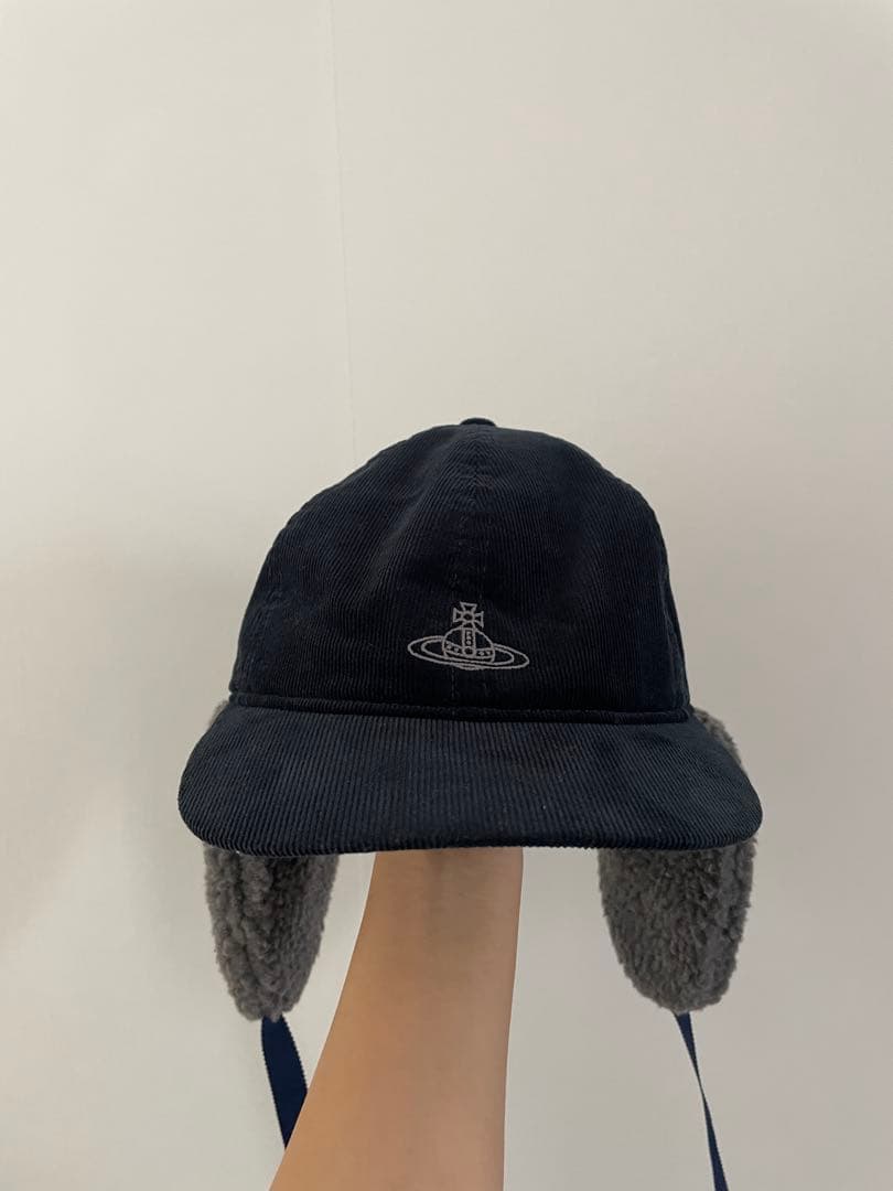 Vivienne Westwood コーデュロイボア フラップキャップ