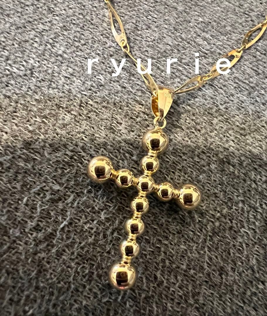 18金K18ペンダントタップクルス　ユニセックス