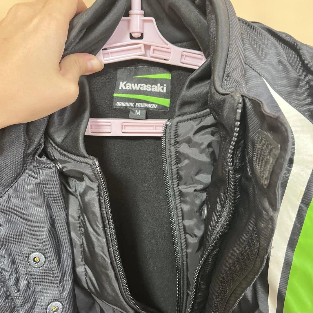 Kawasaki バイク　ジャケット 黒/緑ninja