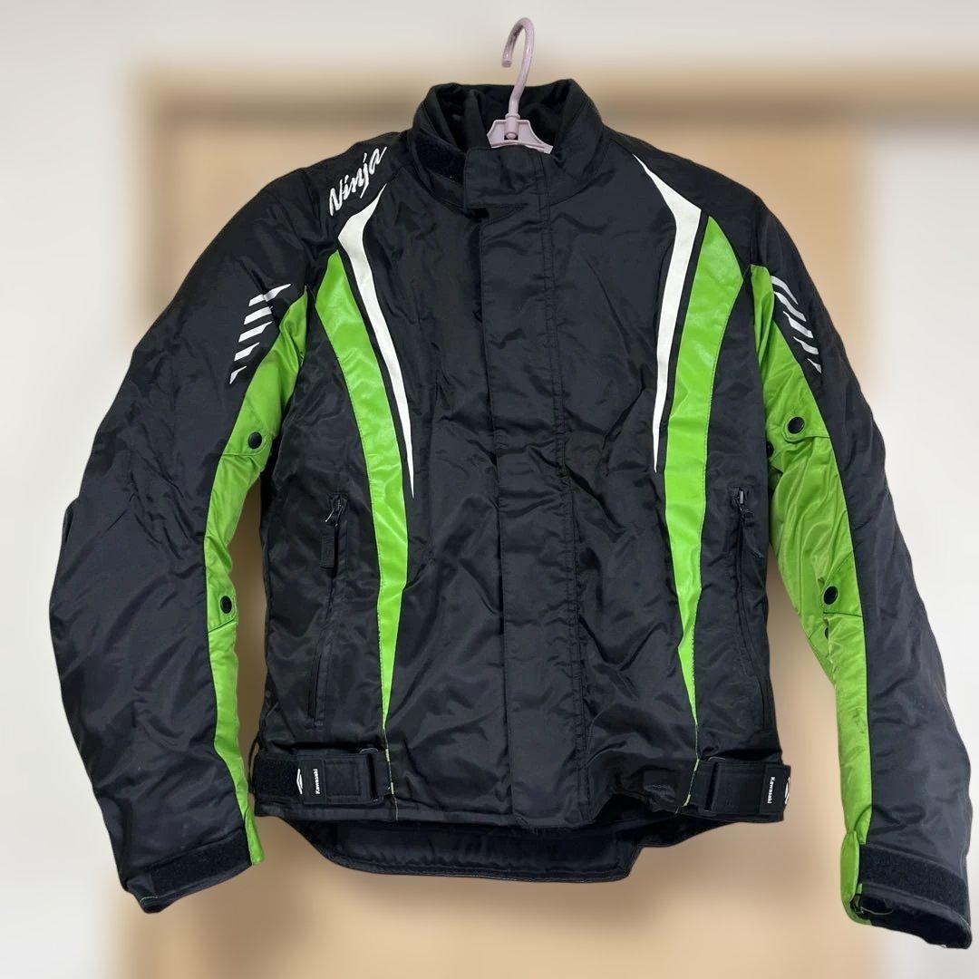 Kawasaki バイク　ジャケット 黒/緑ninja
