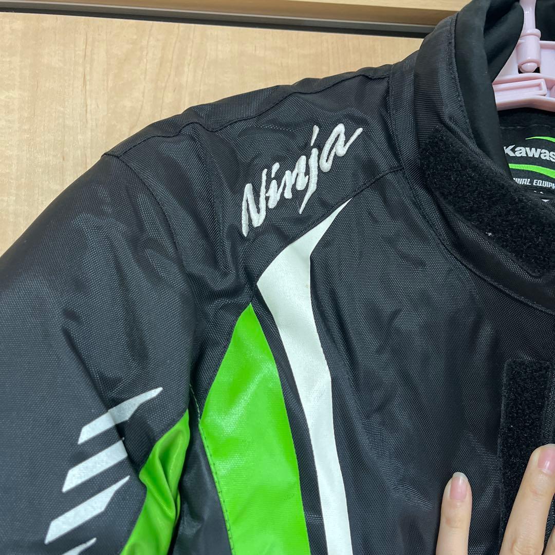 Kawasaki バイク　ジャケット 黒/緑ninja