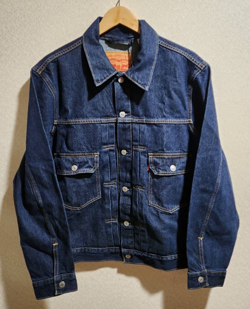 リーバイス 2ND トラッカーJKT L 501 セットアップ 濃紺 W34