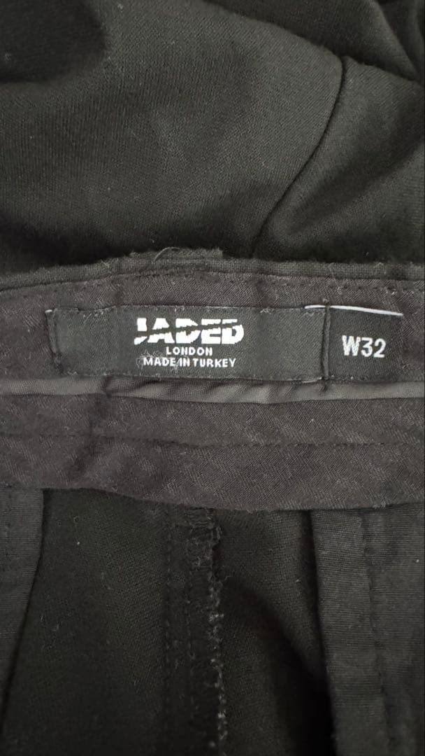 jaded london スラックス　ブラック