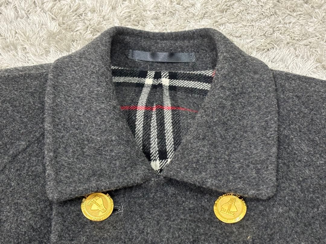 極美品✨バーバリーズ カシミヤ混 ダブルフェイス ロングコート 金ボタン