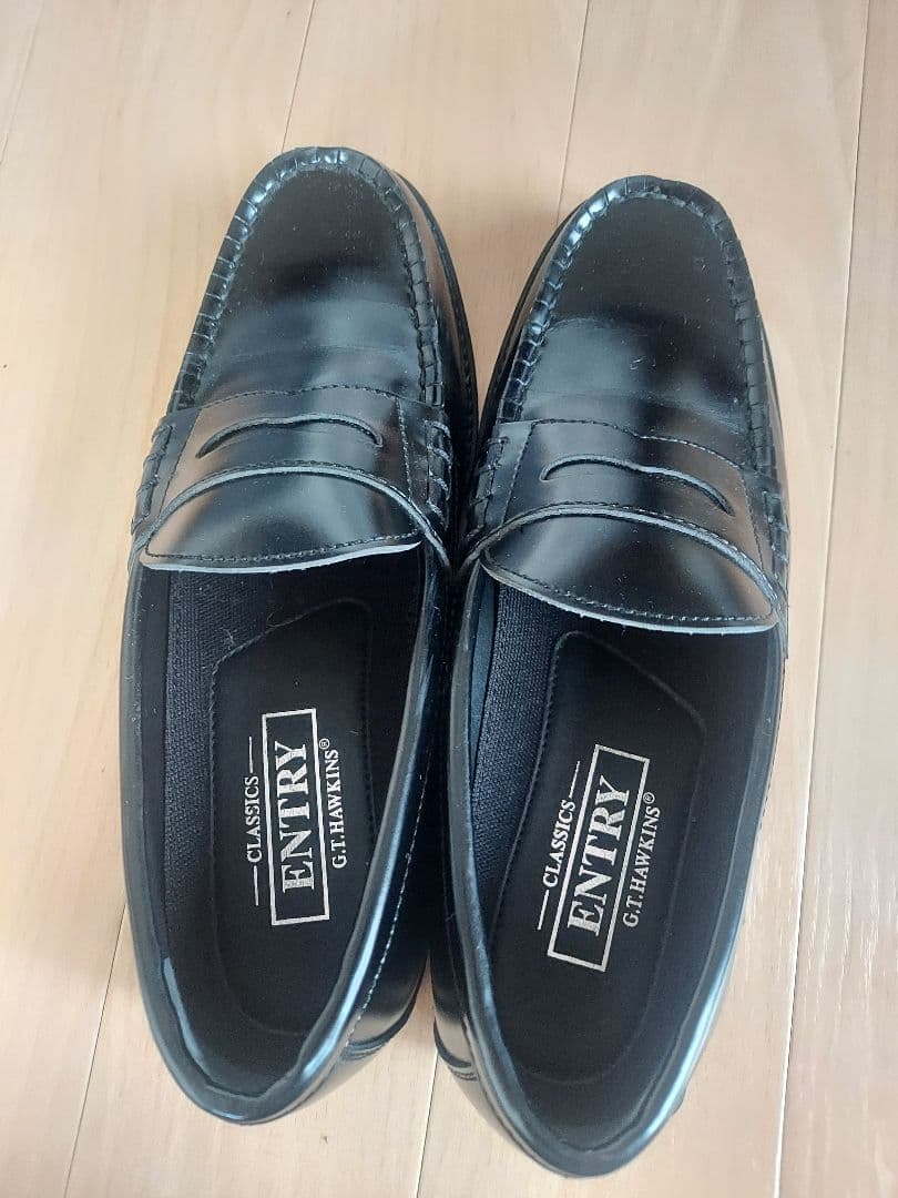 グレー チェック柄 フォーマルスーツ 160 ローファーセット