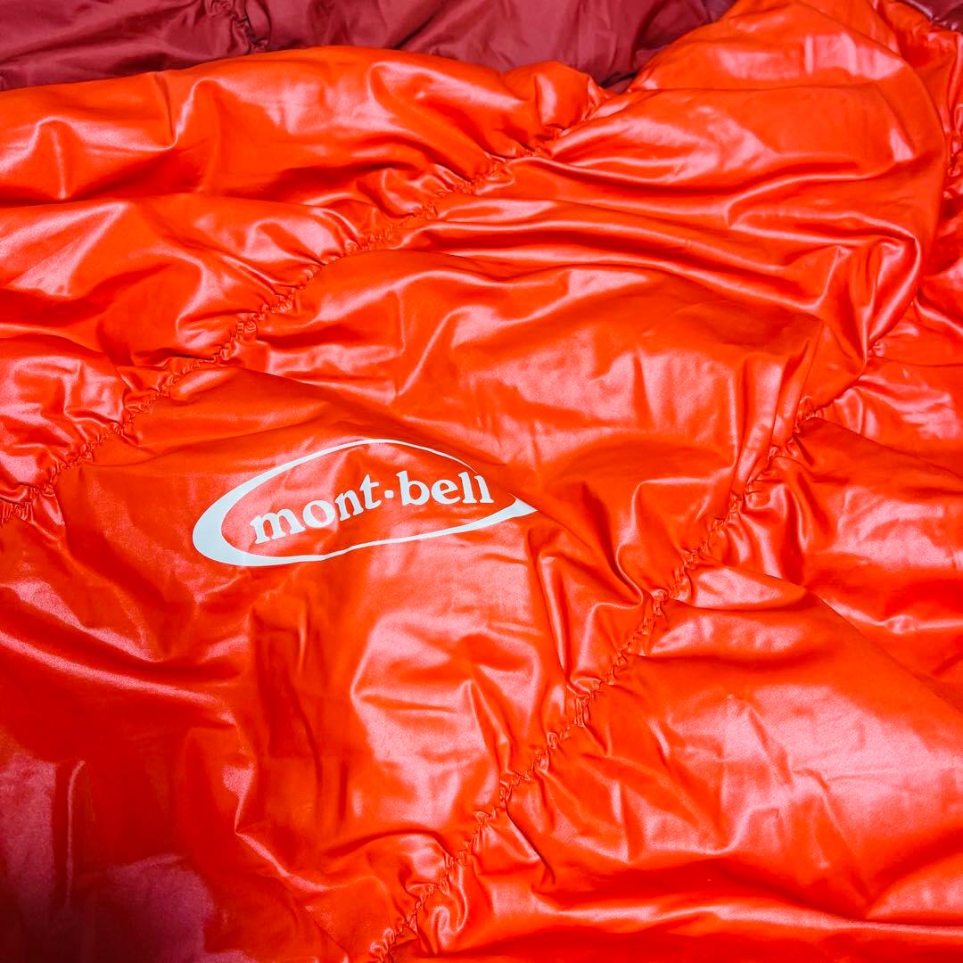 【美品】mont-bell バロウバッグ #3 寝袋 オレンジ モンベル