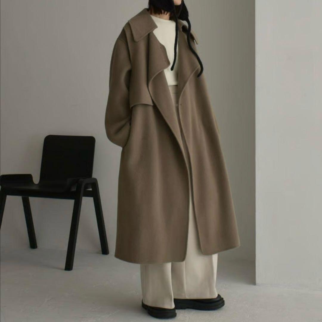 美品✨ ラビッシュゲートウールリバー仕立てロングコート　ハンドメイド