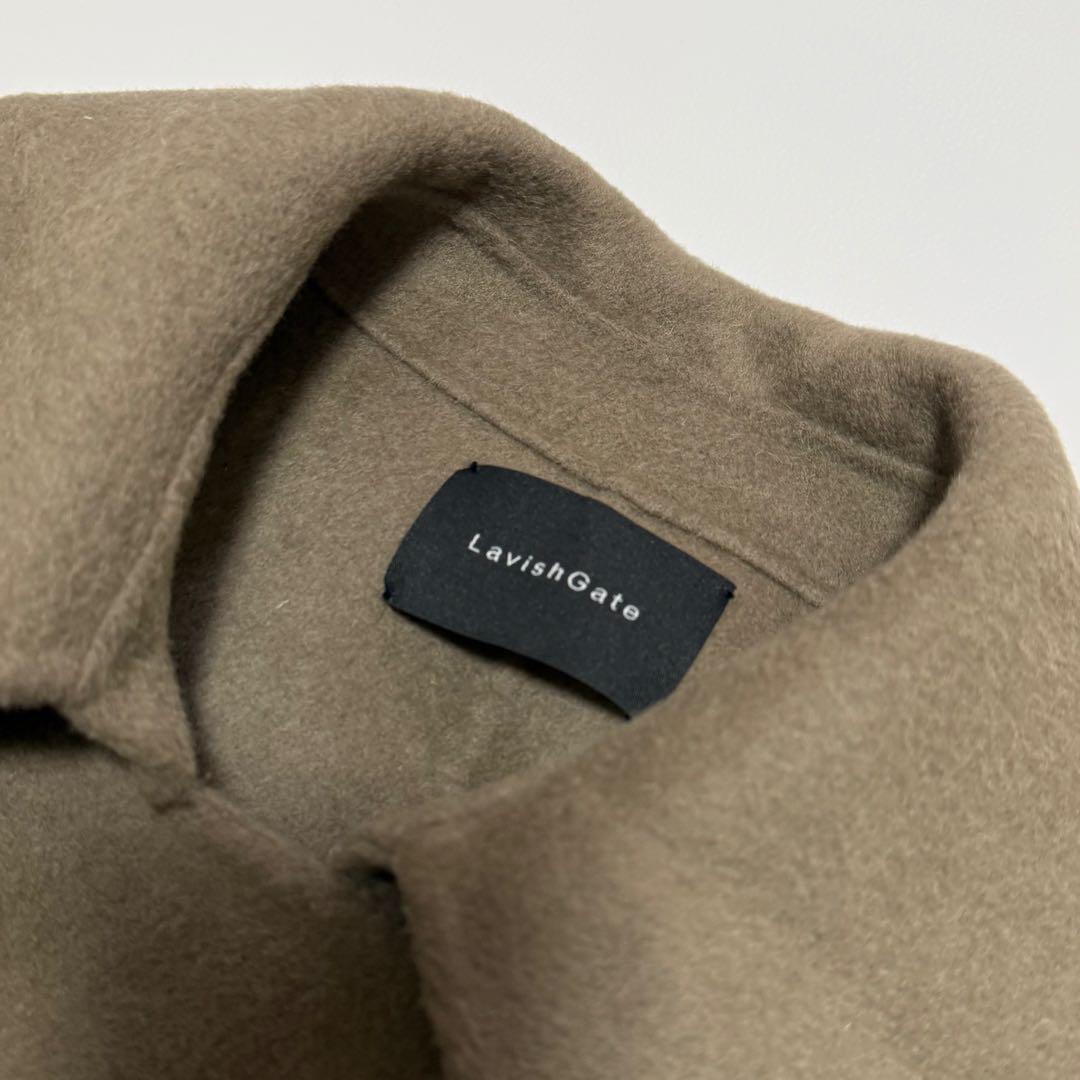 美品✨ ラビッシュゲートウールリバー仕立てロングコート　ハンドメイド