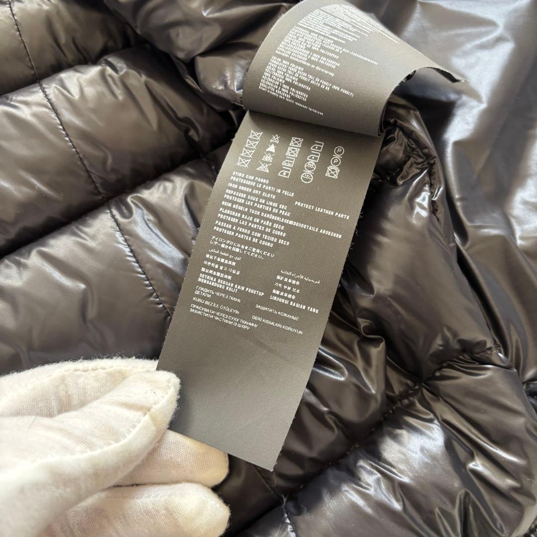 極美品 54/XL相当 PRADA プラダ ダウンベスト バイカー ブラック