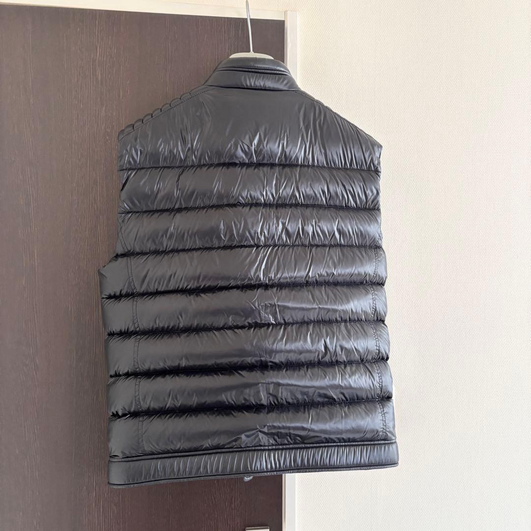 極美品 54/XL相当 PRADA プラダ ダウンベスト バイカー ブラック