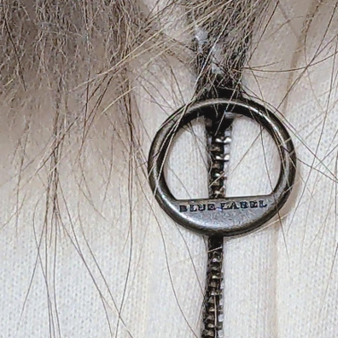 バーバリーブルーレーベル リアルファー 短丈 Wジップパーカー