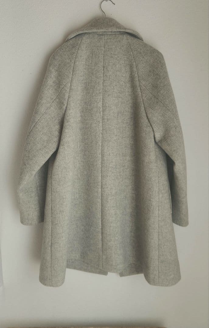 [美品]グリーンレーベルダブルテーラードコート　SPINT　ライトグレー