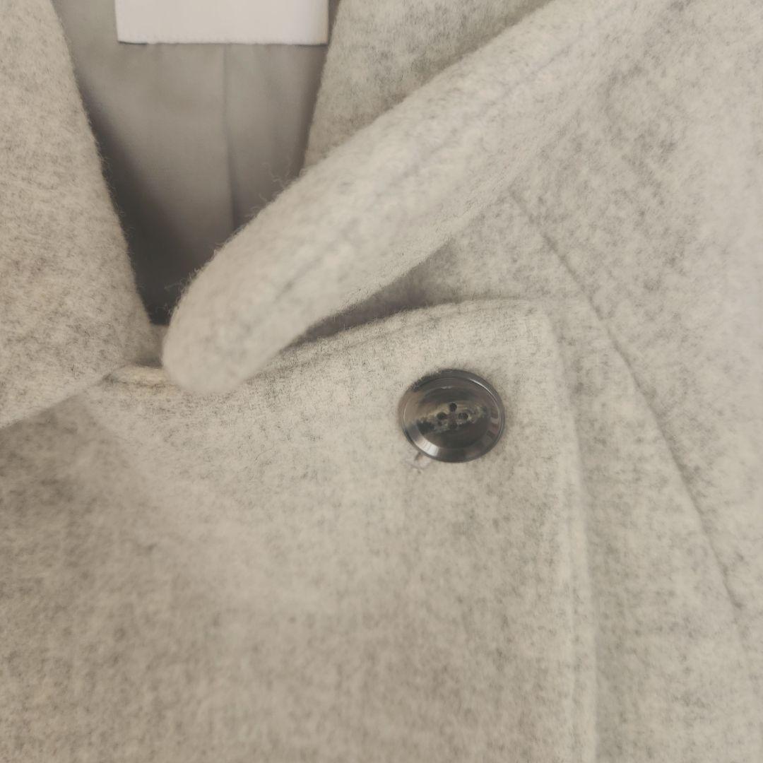 [美品]グリーンレーベルダブルテーラードコート　SPINT　ライトグレー