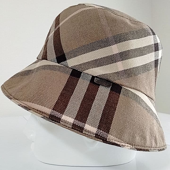 【希少美品】 バーバリー リバーシブル バケットハット ノバチェック ベージュ