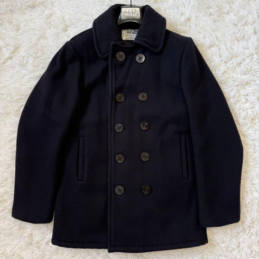 ✨美品✨ショット ピーコート キルティング ダブルブレスト U.S.304N 黒