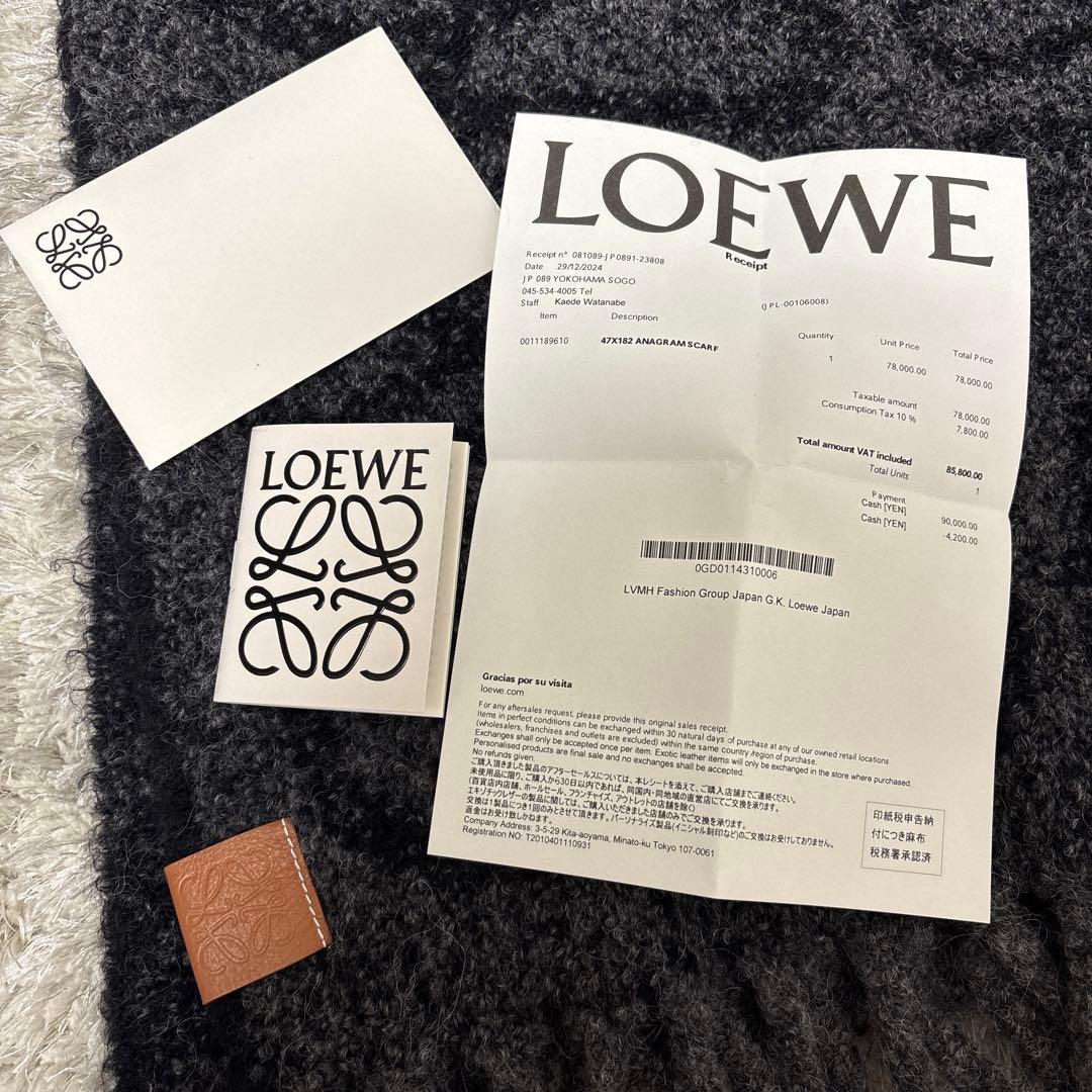 ロエベ アナグラム スカーフ（アルパカ&ウール） マフラー