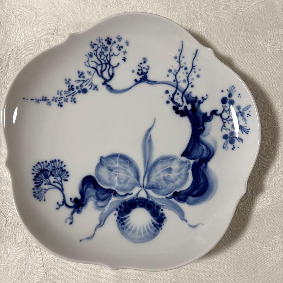 マイセン　ブルーオーキッド　プレート二種