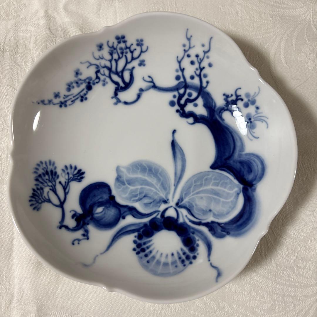 マイセン　ブルーオーキッド　プレート二種