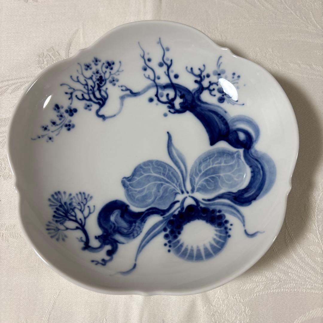 マイセン　ブルーオーキッド　プレート二種