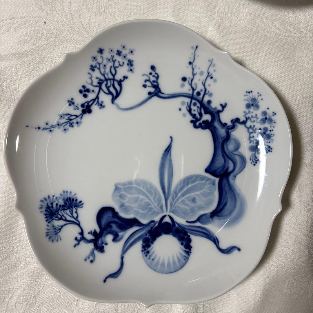 マイセン　ブルーオーキッド　プレート二種