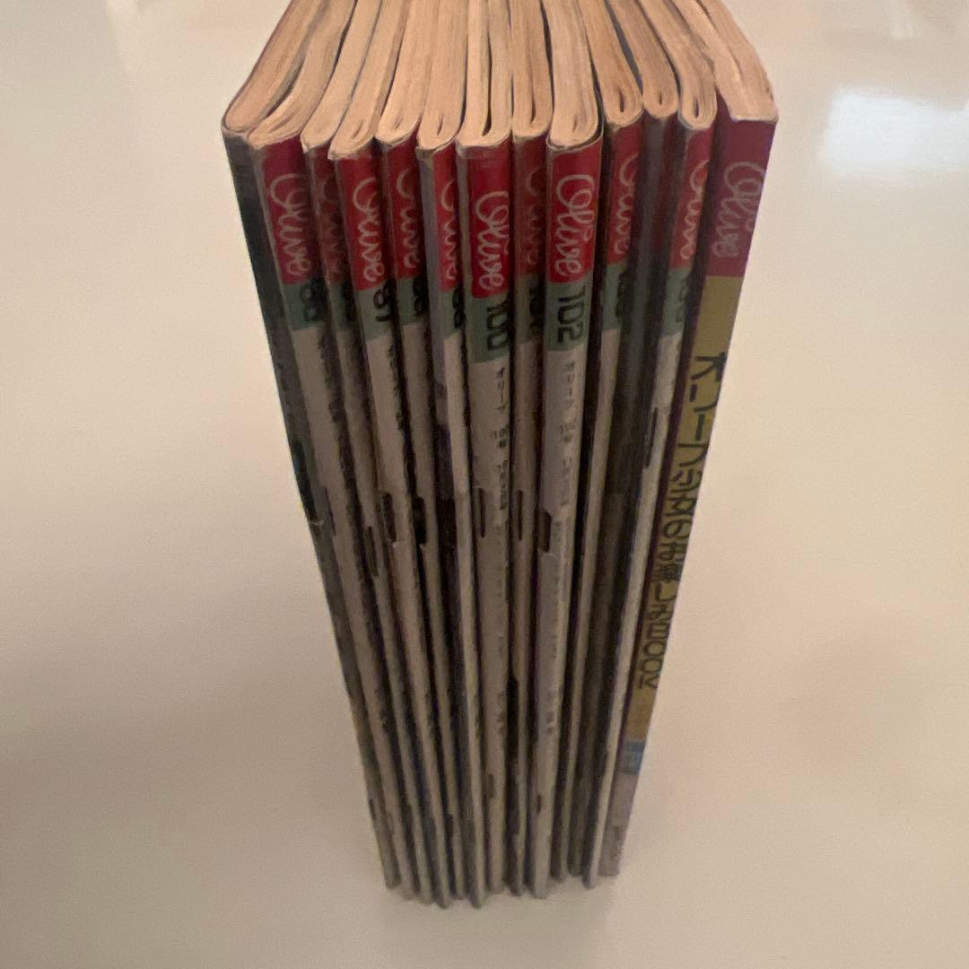 オリーブ雑紙1986年 7月から12月　計13冊。