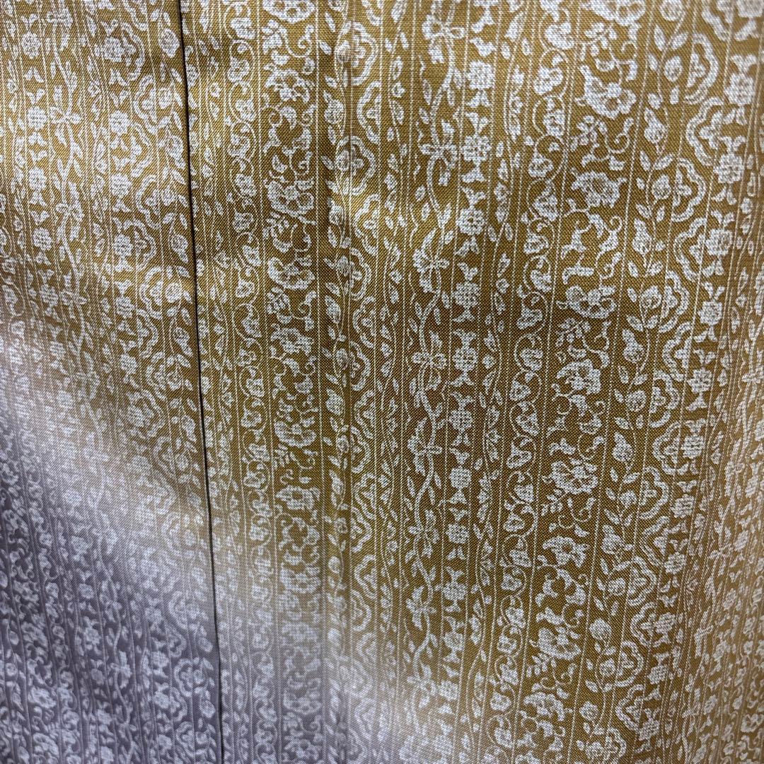 未使用近い　美品　袷　正絹　本場大島紬　フルセット　西陣綴れ織り袋帯