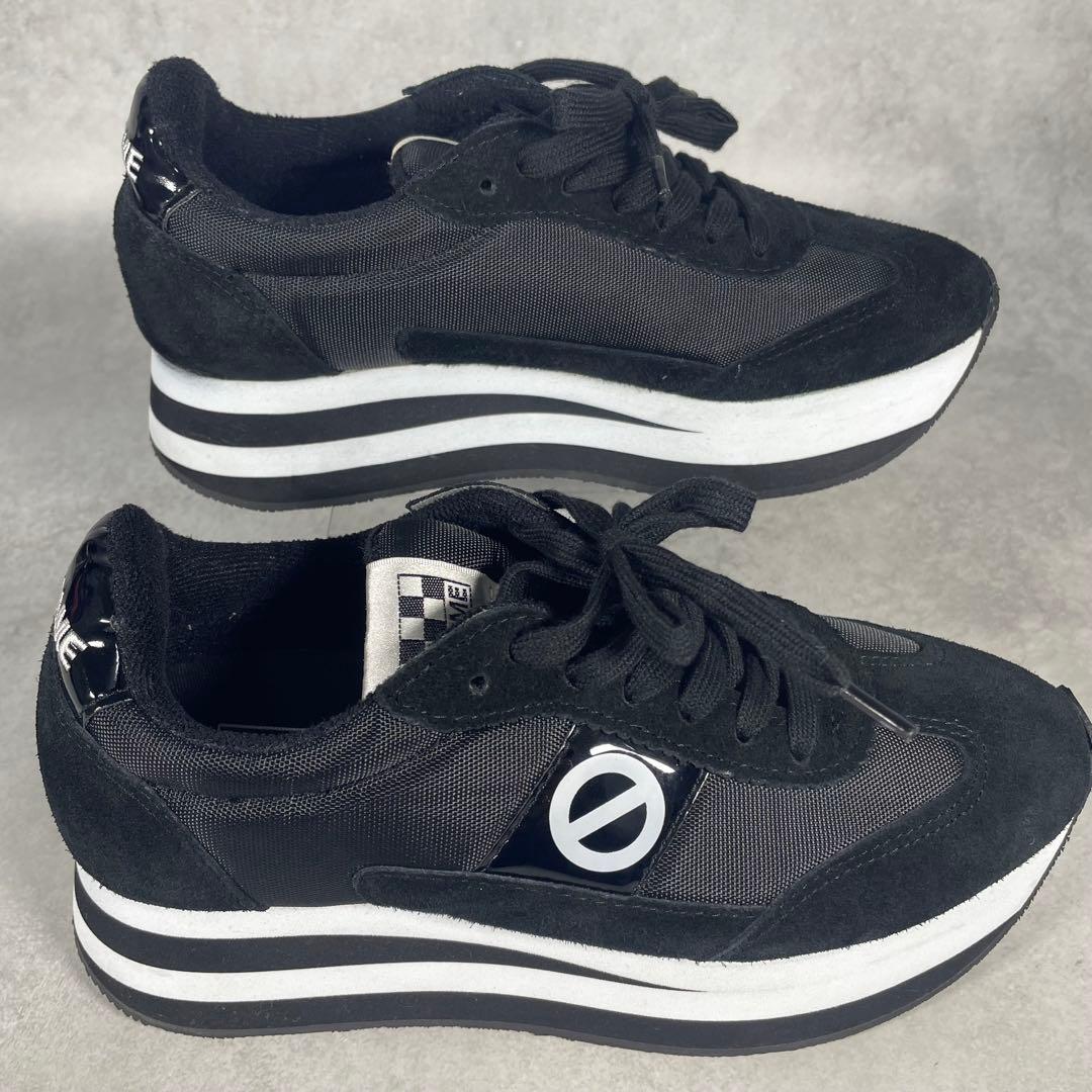 ✨未使用品✨ ノーネーム FLEX 厚底スニーカー 37 ブラック
