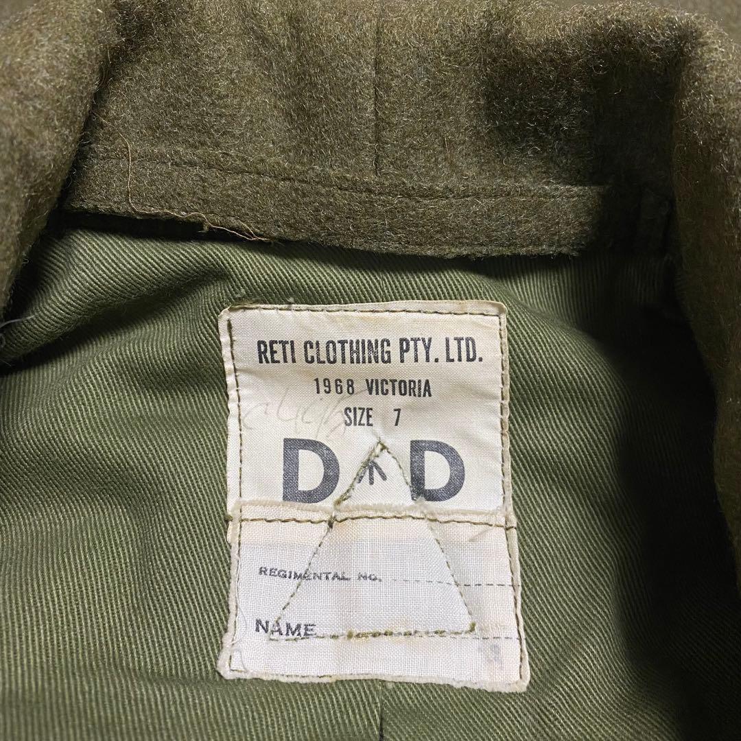 60's オーストラリア軍 ウールオフィサーコート size7