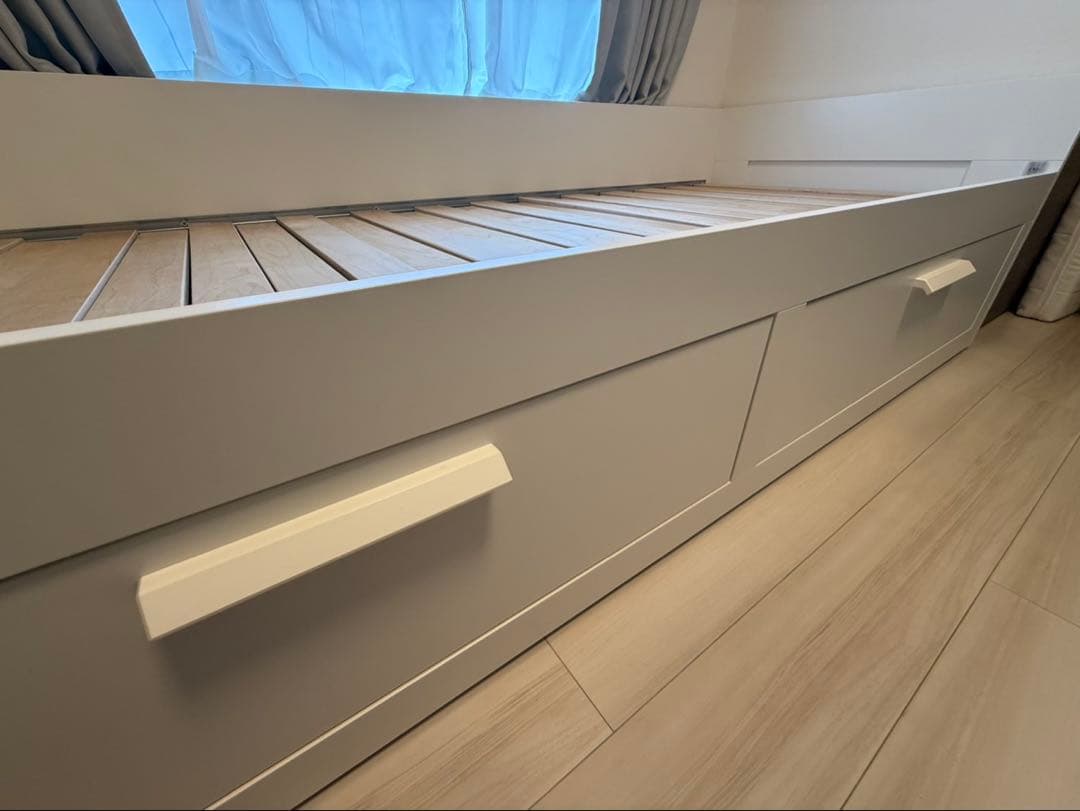 IKEA BRIMNES デイベッドフレーム ホワイト 80x200 cm