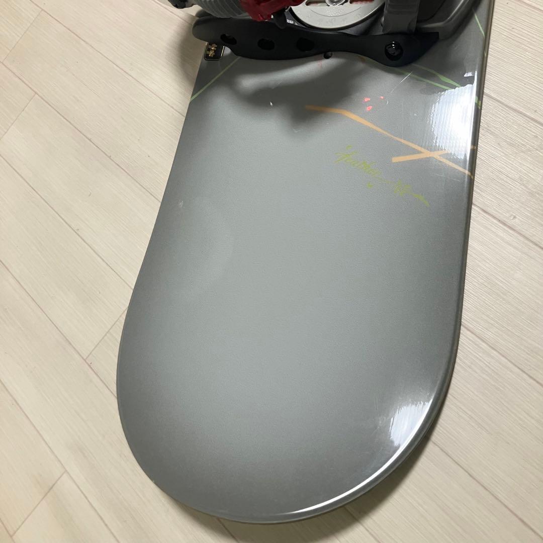 バック付/BURTON Featherバートンスノーボードセット147/バインM