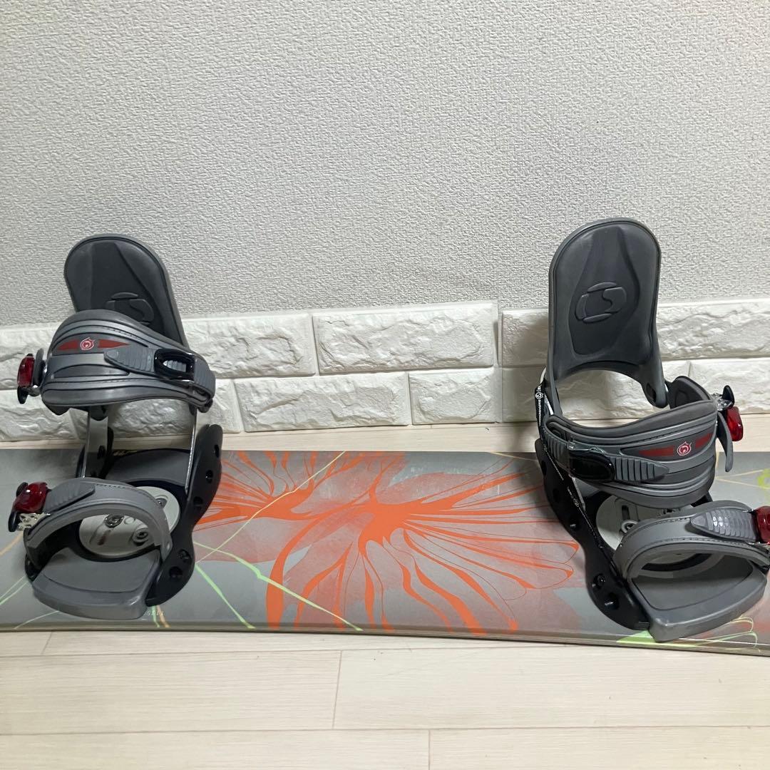 バック付/BURTON Featherバートンスノーボードセット147/バインM