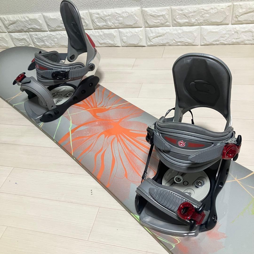 バック付/BURTON Featherバートンスノーボードセット147/バインM