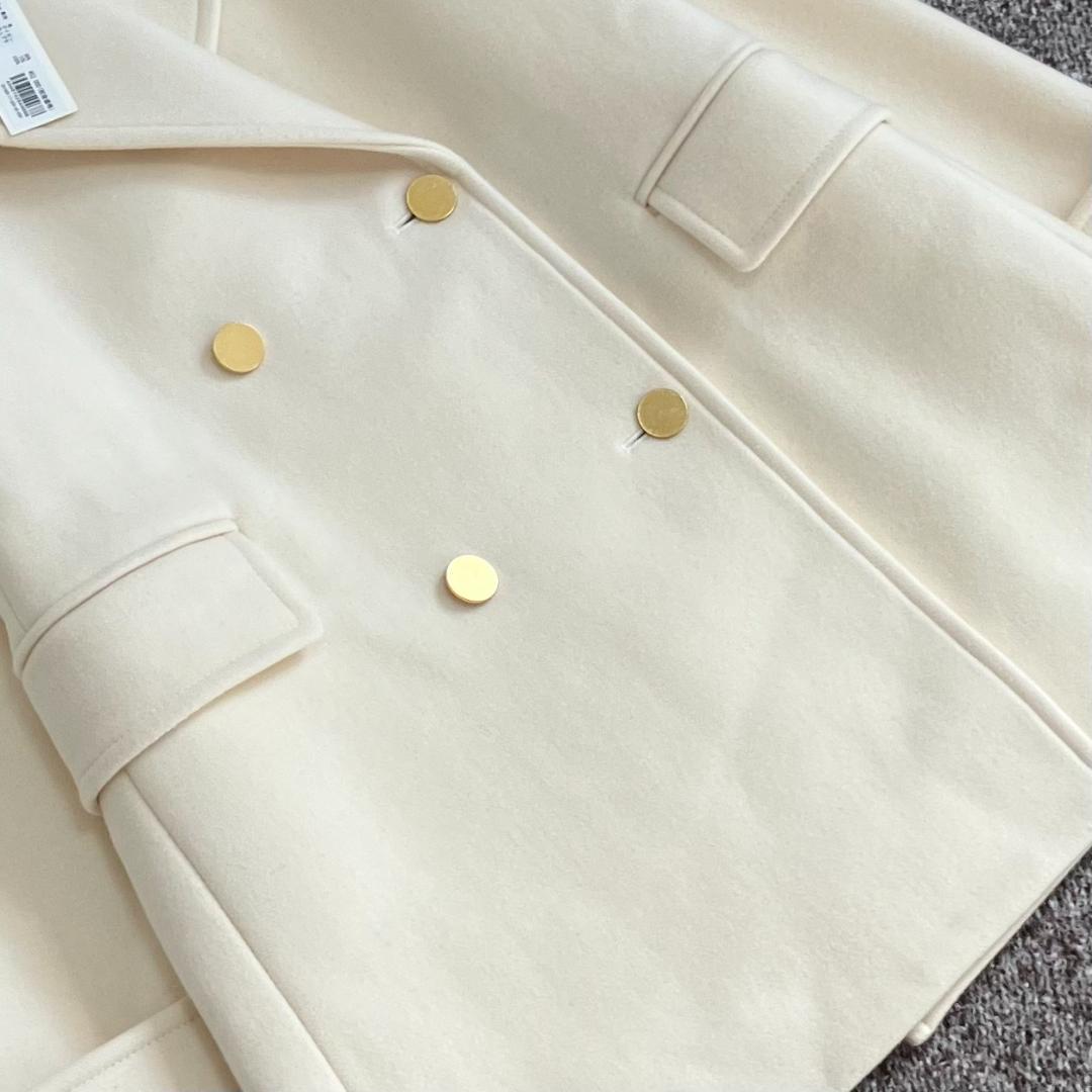 新品未使用タグ付き✨アルアバイル メルトンチェスターコート Pコート 金ボタン