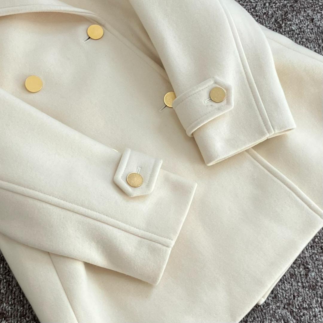 新品未使用タグ付き✨アルアバイル メルトンチェスターコート Pコート 金ボタン