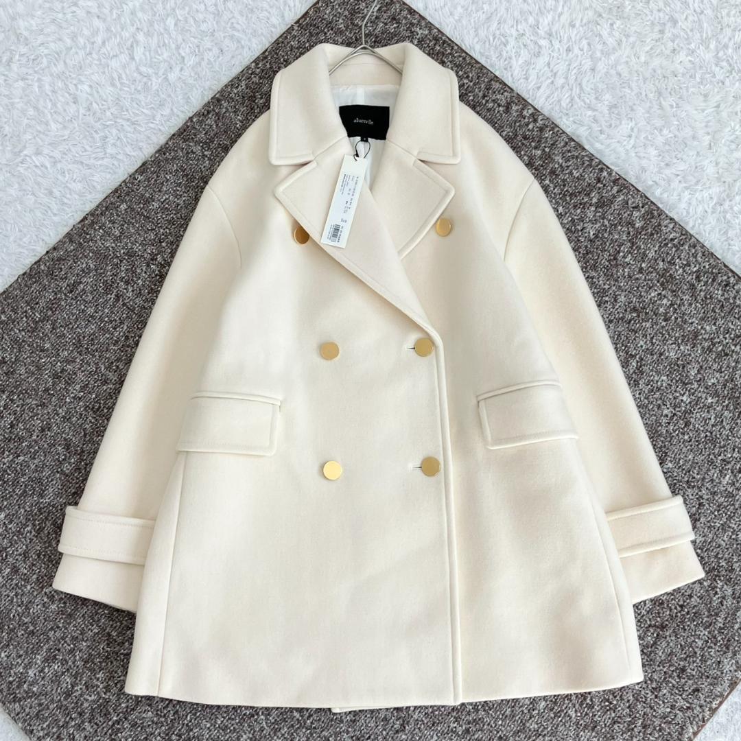 新品未使用タグ付き✨アルアバイル メルトンチェスターコート Pコート 金ボタン