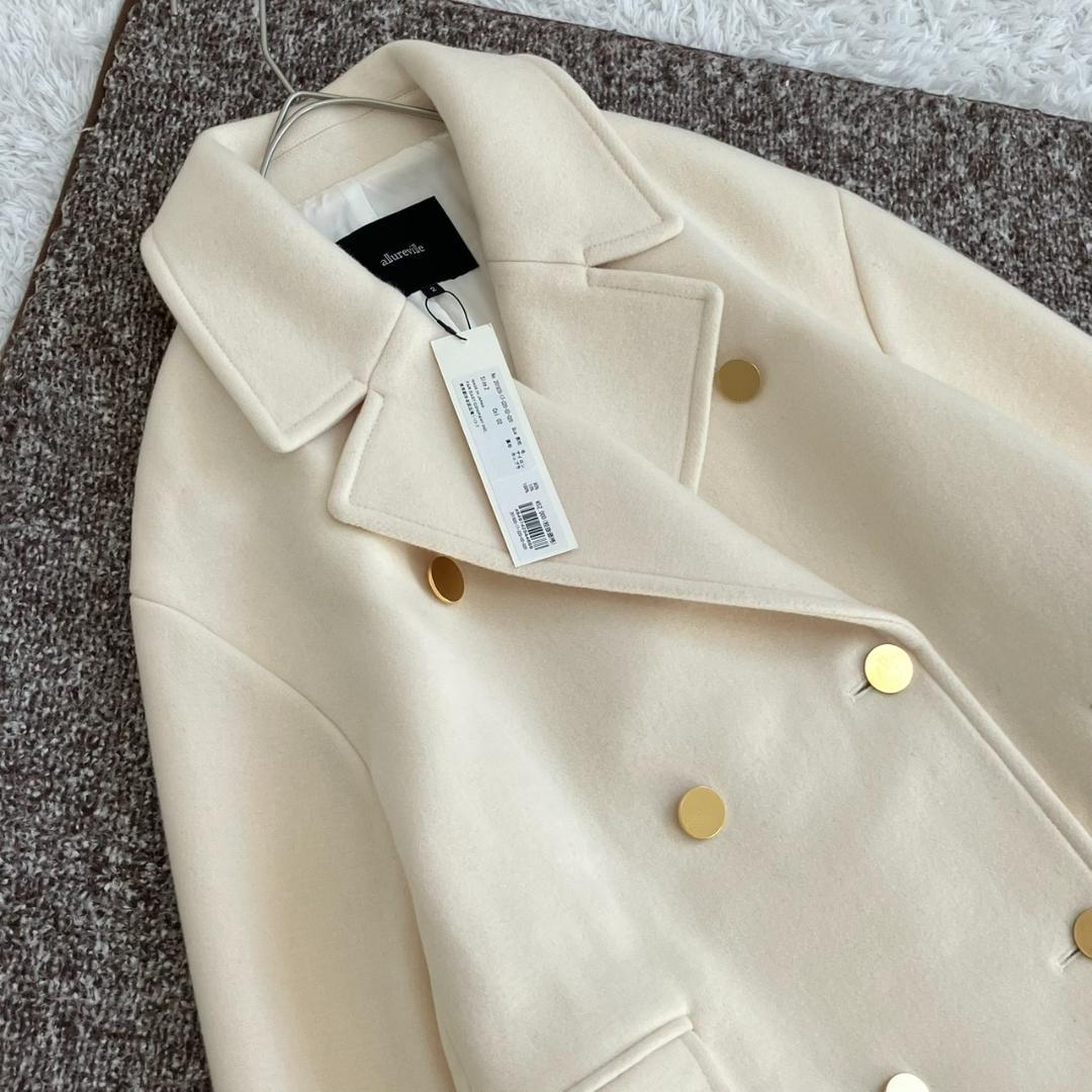 新品未使用タグ付き✨アルアバイル メルトンチェスターコート Pコート 金ボタン