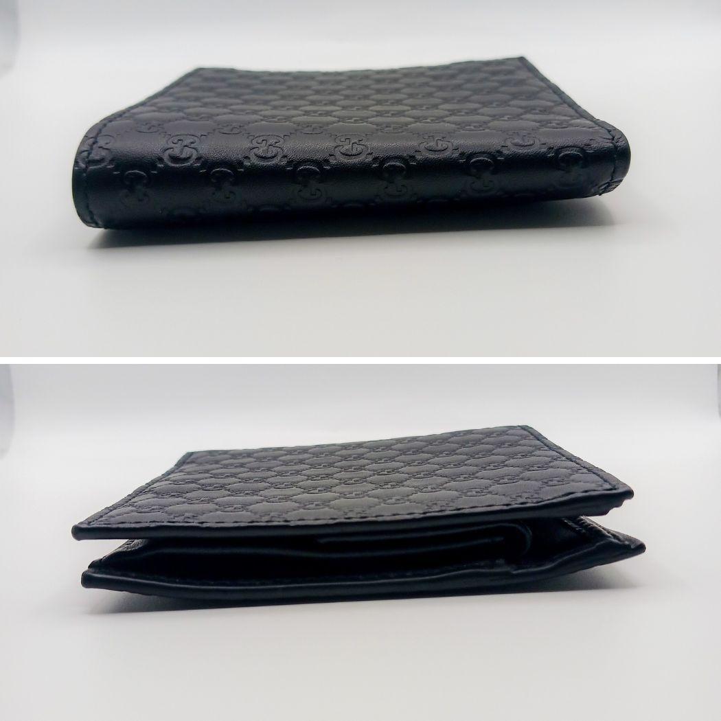 【美品】GUCCI グッチ 150413 マイクログッチシマ 二つ折り 財布