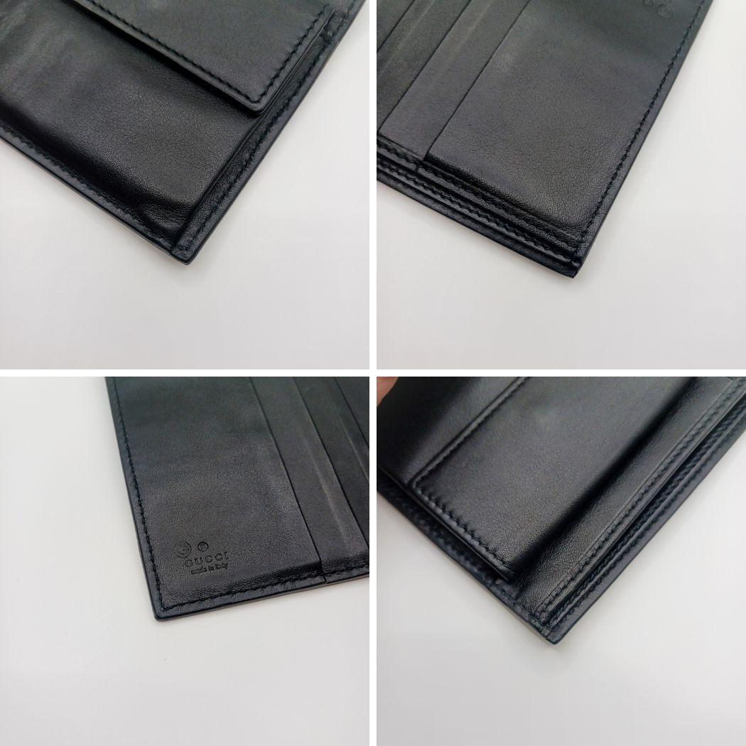 【美品】GUCCI グッチ 150413 マイクログッチシマ 二つ折り 財布