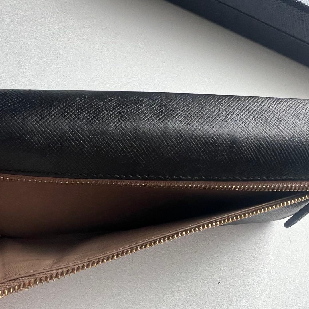 101 美品 PRADA プラダ 2つ折り 長財布