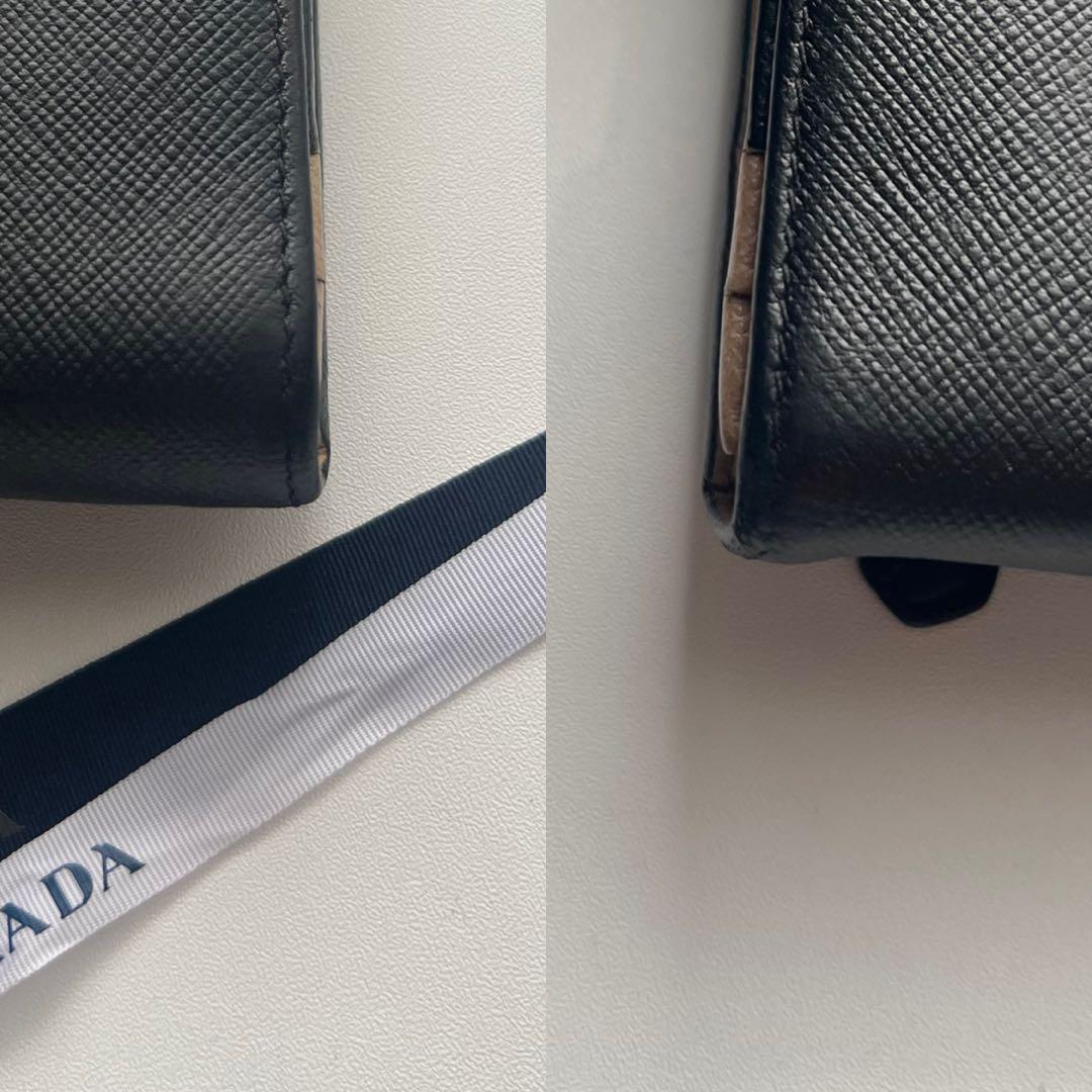 101 美品 PRADA プラダ 2つ折り 長財布