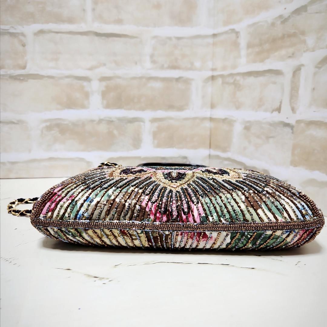 ★はしもと/LUMY「薔薇孔雀」フォーマル 2WAYトートバッグ 美品 希少レア