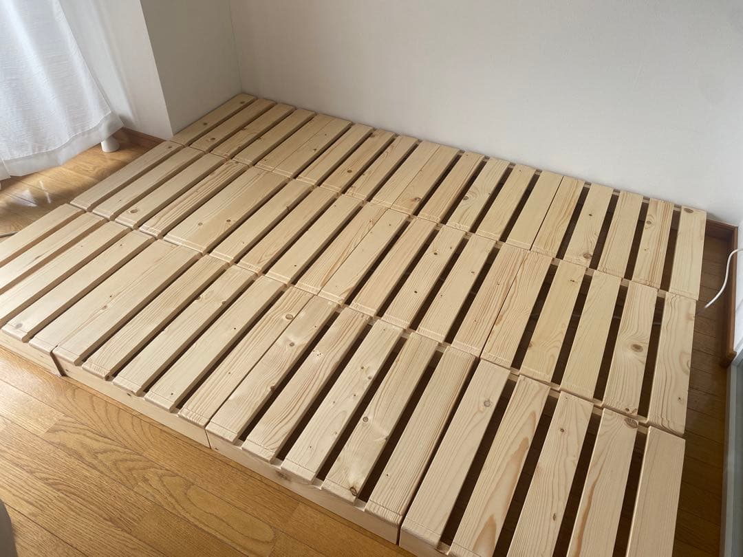 【約2ヶ月使用】パレットベッド　ダブルサイズ12枚